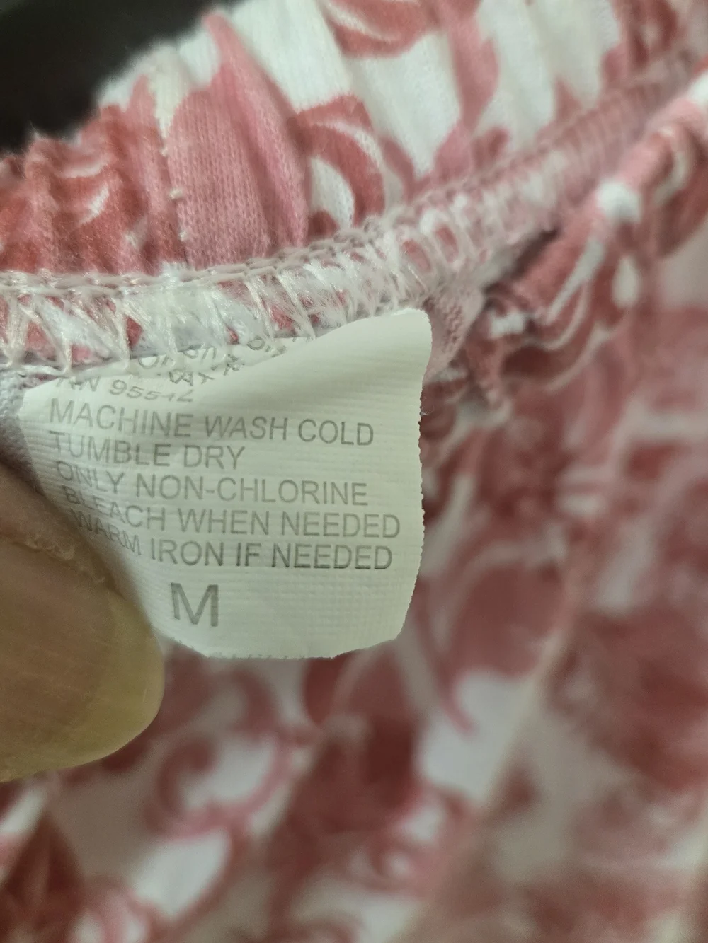 Women's Pink Floral Capri Pants & Top PJ Set